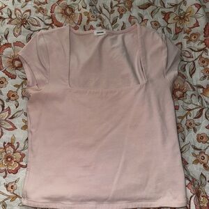 Garage Light Pink Short Sleeve Top